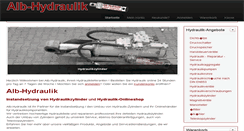 Desktop Screenshot of alb-hydraulik.de